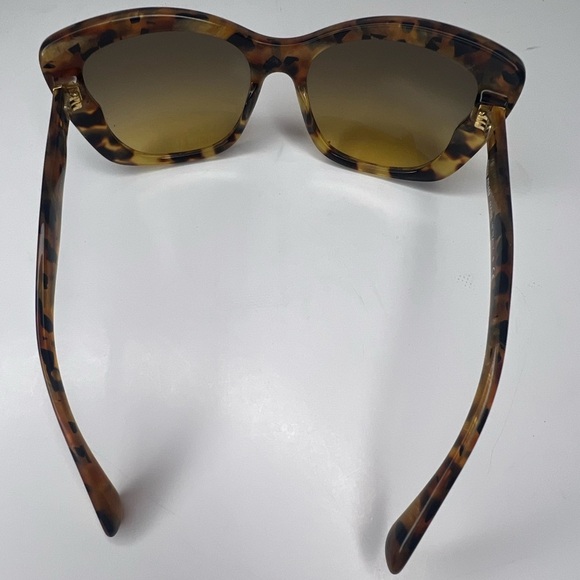 Miu Miu Womens Brown Tortoise Shell Metallic Square Lens Sunglasses | PRELOVED🤎 - Picture 10 of 15
